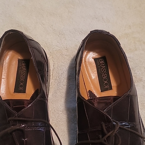 Brass boot mens alligator shoes - Picture 2 of 6